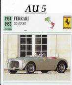 Au5 autokaart ferrari 212 export ( 1951 - 1952 ), Ophalen of Verzenden, Zo goed als nieuw, Auto's