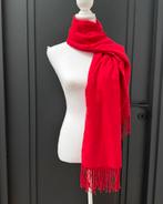 Cashmere wollen rood XL sjaal, Kleding | Dames, Mutsen, Sjaals en Handschoenen, Ophalen of Verzenden, Zo goed als nieuw, Sjaal