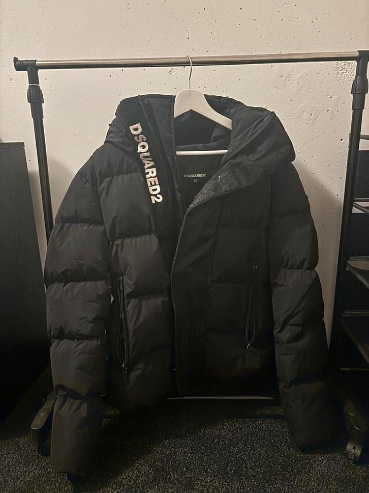 Dsquared Jas Maat S, Kleding | Heren, Jassen | Zomer, Gedragen, Maat 46 (S) of kleiner, Zwart, Ophalen of Verzenden