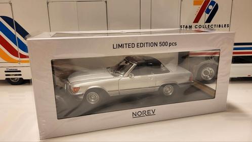 Norev Mercedes-Benz R107 380SL Silver Metallic - 1985, Hobby en Vrije tijd, Modelauto's | 1:18, Nieuw, Auto, Norev, Ophalen of Verzenden