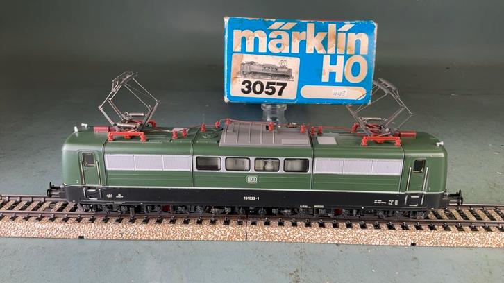 Marklin ho 3057 E loc D-D 151022-1 DB als nieuw in doos., Hobby en Vrije tijd, Modeltreinen | H0, Zo goed als nieuw, Locomotief