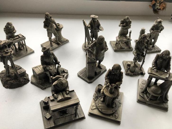 Tinnen beeldjes van Franklin Mint, Verzamelen, Overige Verzamelen, Zo goed als nieuw, Ophalen