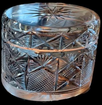 ANTIEK KRISTALLEN GEORGIAN ENGELSE ANTIEKE TEA CADDY 1830 beschikbaar voor biedingen