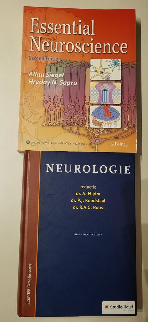 Neurologie Bundel – Neurologie + Essential Neuroscience, Boeken, Ophalen of Verzenden, Beta, Zo goed als nieuw, WO