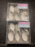 Amuselepels - 14 stuks porselein en staal nieuw in doos, Overige typen, Nieuw, Ophalen of Verzenden, Effen