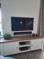 Meubels wit met houten blad, Huis en Inrichting, Kasten | Televisiemeubels, Ophalen, 50 tot 100 cm, Zo goed als nieuw, Minder dan 100 cm