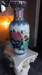 Vintage chinese porseleinen vaas 62cm hoog grondvaas, Ophalen