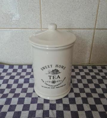 Voorraadpot "TEA" met deksel  beschikbaar voor biedingen