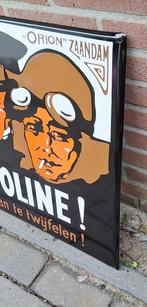 Pracht handgemaakt repro emaille bord Orion-Valvoline., Reclamebord, ., Nieuw, Ophalen of Verzenden