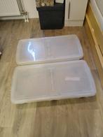 Opbergboxen met wieltjes voor onder het bed, Doe-het-zelf en Verbouw, Kratten en Dozen, Ophalen, 40 tot 60 cm, 75 tot 100 cm, Zo goed als nieuw