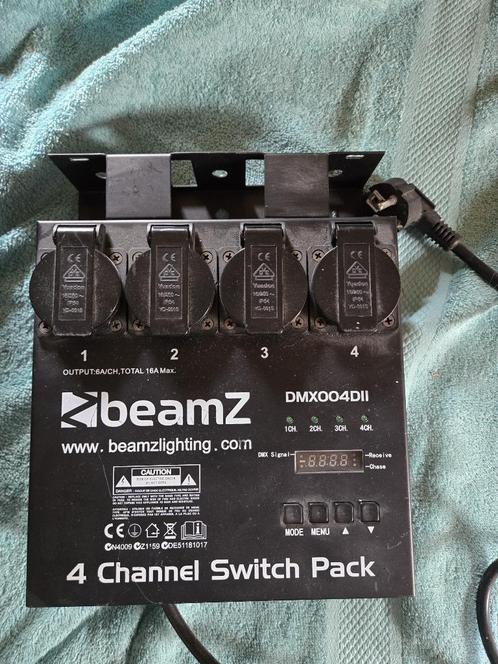 2 x BeamZ DMX004DII DMX Controller 4 Kanaals switchpack, Muziek en Instrumenten, Licht en Laser, Zo goed als nieuw, Licht, Geluidgestuurd