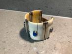 Bijzonder Armband been bot lapiz lazuli verstelbaar manchet, Sieraden, Tassen en Uiterlijk, Armbanden, Ophalen of Verzenden, Gebruikt