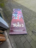 Trolls 3 filmbanner poster 3x2 mtr origineel 30 euro, Ophalen of Verzenden, Zo goed als nieuw, Poster