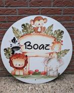 Geboortebord Dieren met naam, Kinderen en Baby's, Ophalen, Gebruikt, Geboortebord