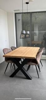 Eetkamerstoel Lucca antraciet, Huis en Inrichting, Stoelen, Ophalen, Nieuw, Vier, Stof