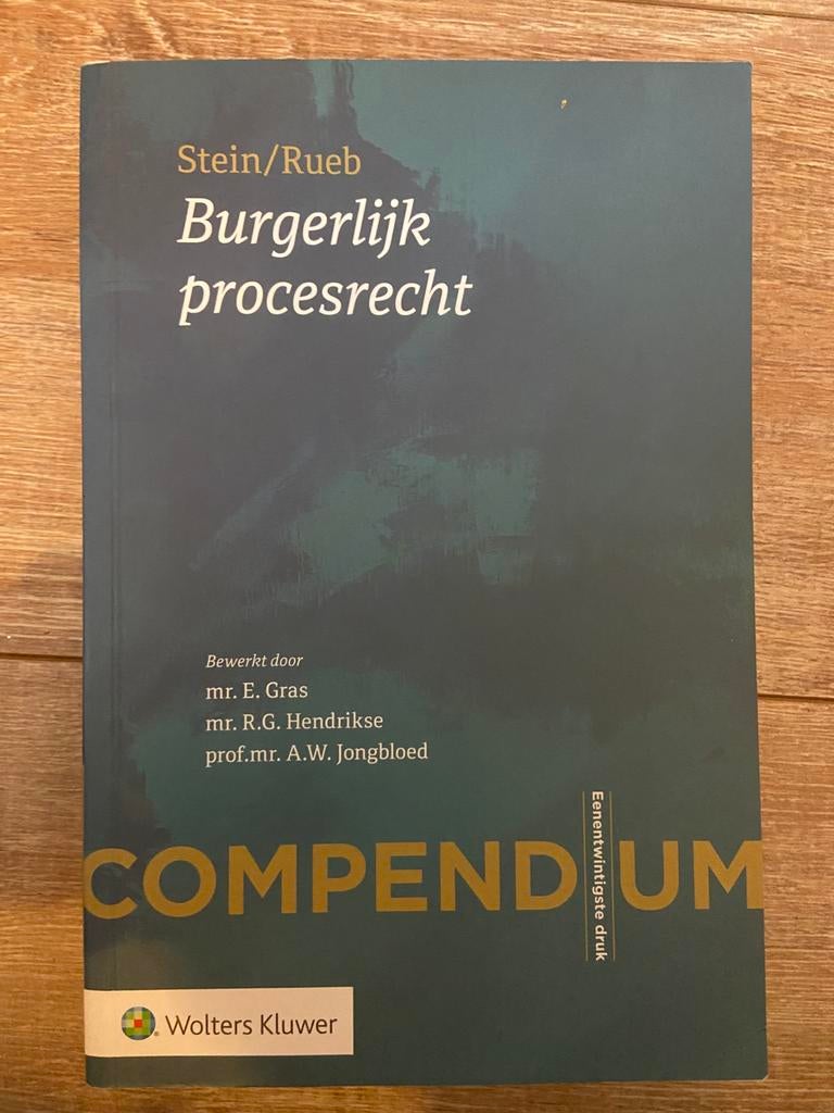 Compendium Burgerlijk Procesrecht, Boeken, Ophalen of Verzenden, Beta, Zo goed als nieuw