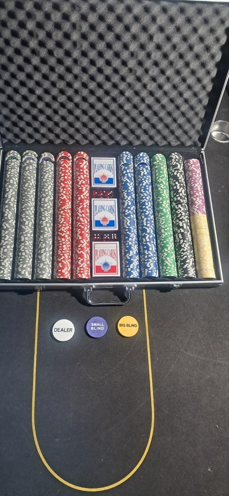 Nieuwe 1000 delige pokerset nieuwaarde 147.99, Hobby en Vrije tijd, Gezelschapsspellen | Kaartspellen, Nieuw, Vijf spelers of meer