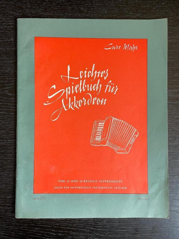 Bladmuziek Leichtes Spielbuch Für Akkordeon, Muziek en Instrumenten, Bladmuziek, Gebruikt, Les of Cursus, Populair, Accordeon