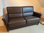 Prachtige bruine leren bank ALS NIEUW, Huis en Inrichting, Banken | Bankstellen, Ophalen, Zo goed als nieuw, 75 tot 100 cm, Leer