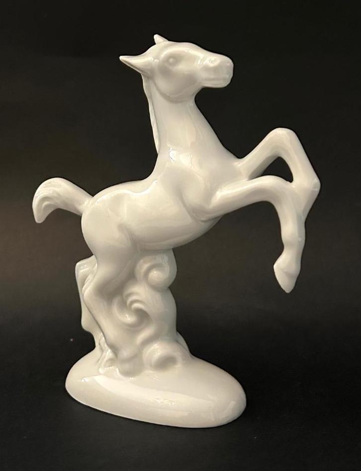 paard Duits Lippelsdorf 1877 GDR Vintage Duits Porselein, Antiek en Kunst, Antiek | Porselein, Verzenden