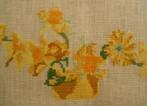 Vintage borduurwerk Bloemen / nr.3, Ophalen of Verzenden, Nieuw, Handborduren, Overige typen
