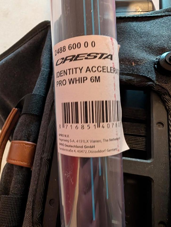 Cresta Identity Accelerate Whip 6.0 meter, Watersport en Boten, Hengelsport | Witvissen, Zo goed als nieuw, Vaste hengel, Ophalen