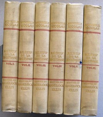 Restif de la Bretonne 1930-31 Monsieur Nicolas - Engelse ed. beschikbaar voor biedingen