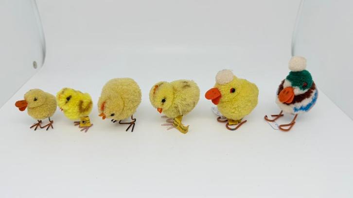 Oud Steiff! Wolletjes, kuikens...enz..., Antiek en Kunst, Antiek | Speelgoed, Verzenden
