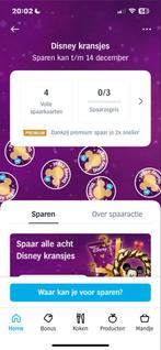 4 volle spaarkaarten Disney kransjes, Verzamelen, Supermarktacties, Albert Heijn, Ophalen of Verzenden