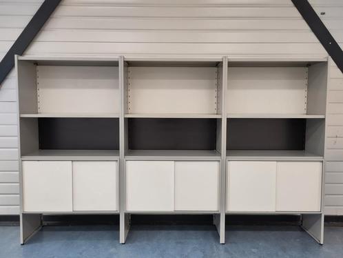 Vintage Gispen 5600 metalen bergmeubel Cordemeyer wandkast, Huis en Inrichting, Kasten | Boekenkasten, Gebruikt, 200 cm of meer