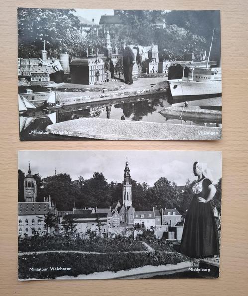 Ansichtkaarten Miniatuur Walcheren omstreeks 1955, Verzamelen, Ansichtkaarten | Nederland, Gelopen, Zeeland, 1940 tot 1960, Ophalen of Verzenden