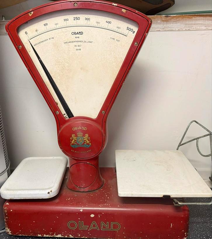 Vintage Oland Weegschaal - Retro Keukenweegschaal, Antiek en Kunst, Antiek | Overige Antiek, Ophalen
