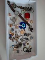 Sieraden knoopjes munten horloge ringen, Ophalen, Overige materialen, Overige typen