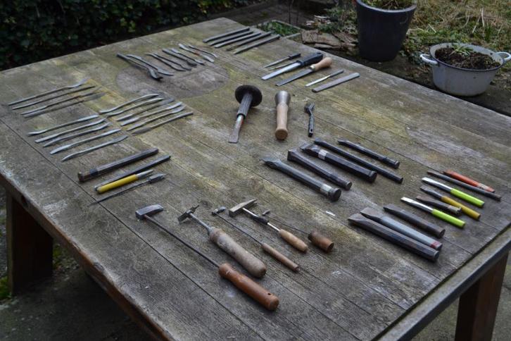 Gereedschap beeldhouwen, Hobby en Vrije tijd, Knutselen, Gebruikt, Gereedschap of Toebehoren, Ophalen