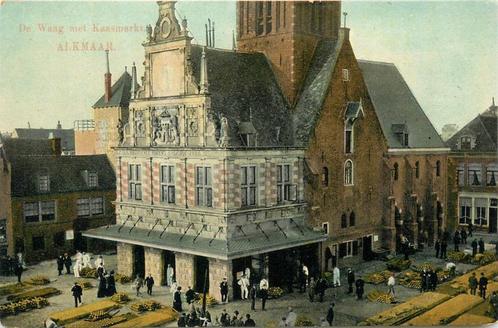(701-371-039) Alkmaar De Waag met Kaasmarkt, Verzamelen, Ansichtkaarten | Nederland, Noord-Holland, Verzenden