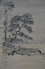 Japanse houtsnede 'Doréh baai' ca. 1900 Indonesië, Antiek en Kunst, Ophalen of Verzenden