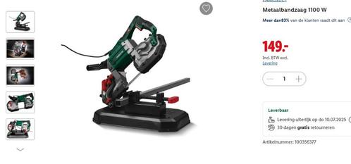 parkside lintzaag 1100 watt (New in box), Doe-het-zelf en Verbouw, Gereedschap | Zaagmachines, Nieuw, Lintzaag, 600 tot 1200 watt
