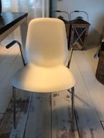 2 stuks LEIFARNE IKEA stoel met armsteun - wit, Huis en Inrichting, Stoelen, Ophalen of Verzenden, Gebruikt, Wit, Twee