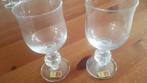 Kristallen wijnglazen, 2 stuk, Antiek en Kunst, Ophalen of Verzenden
