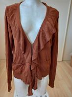 Toffee bruin bolero vestje maat 44, 100% katoen, mooie, Ophalen of Verzenden, Zo goed als nieuw, Maat 42/44 (L), Bruin