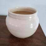 Vintage keramiek handgemaakt klein wit potje, 8 cm hoog, Ophalen of Verzenden