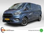 Ford Transit Custom 320 2.0 TDCI L2H1 Sport | 1e Eig | Carpl, Voorwielaandrijving, 4 cilinders, Blauw, Leder en Stof
