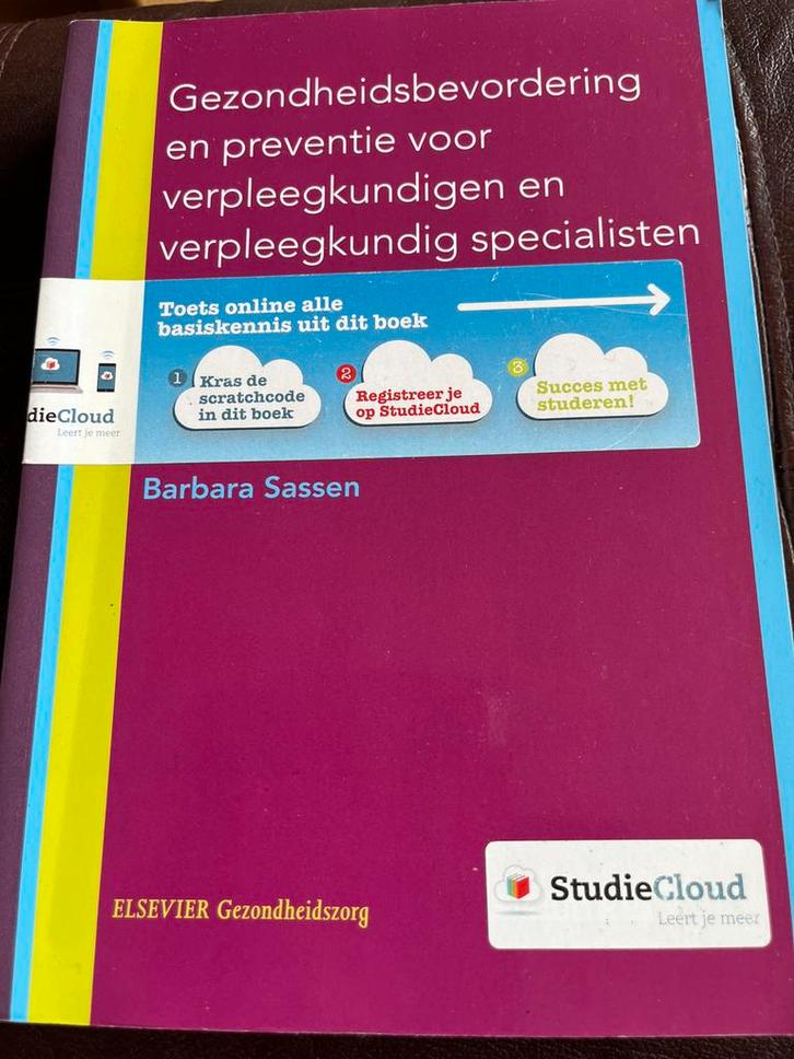 Gezondheidsbevordering en preventie voor verpleegkundigen en, Boeken, Wetenschap, Zo goed als nieuw, Ophalen of Verzenden