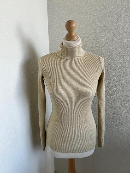 King Louie maat M creme glitter trui 2365, Kleding | Dames, Truien en Vesten, Zo goed als nieuw, Maat 38/40 (M), Beige, Ophalen of Verzenden