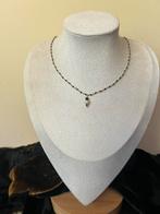 Akoya zoutwater parel hanger spinel beschermt geluk uniek, Zwart, Nieuw, Ophalen of Verzenden, Met edelsteen