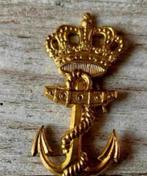 Korps Mariniers Baretembleem buig pennen, Verzamelen, Ophalen of Verzenden, Marine, Nederland, Embleem of Badge