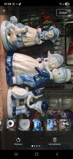 Delfts Blauw Beeldjes Set, Antiek en Kunst, Antiek | Keramiek en Aardewerk, Ophalen of Verzenden