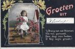 Kloetinge Groeten uit met gedichtje Bloemenmeisje 1925, Verzenden, 1920 tot 1940, Gelopen, Zeeland
