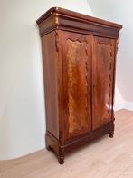 Antieke mahonie fineer kast uit ca. 1860 (meidenkast), Ophalen