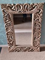 Mooie rechthoekige spiegel met houten frame, Huis en Inrichting, Ophalen, Gebruikt, Minder dan 100 cm, Rechthoekig